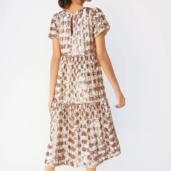 NWOT Anthropologie Maeve Bernadette Sequin Midi Dress - Picture 4 of 5